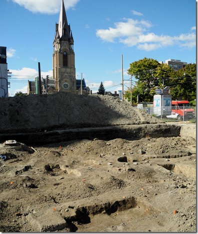 An archaeological site revealed at Bathurst and Adelaide Streets