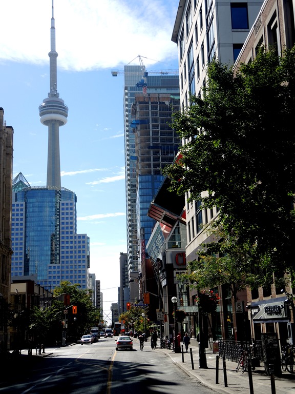 View Of Queen Street West And Modern Buildings In Downtown Toronto