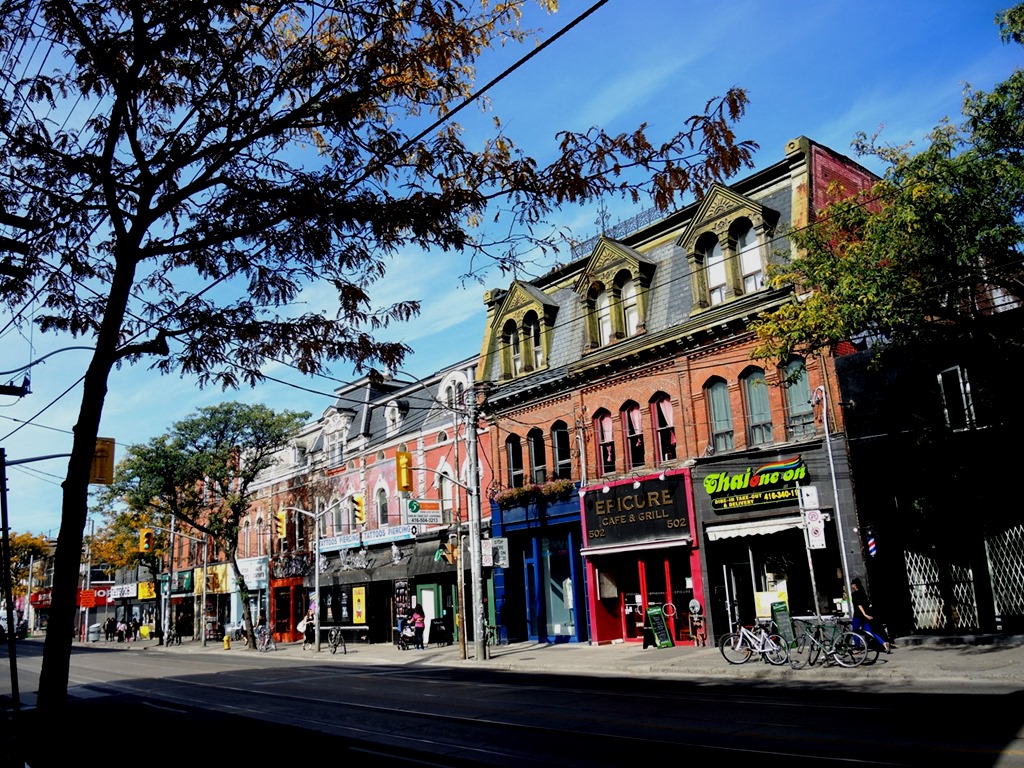 The Intersection of Queen Street West and Portland Street, in Th