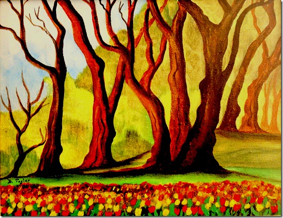 Paintings of spring in Toronto’s Humber Valley