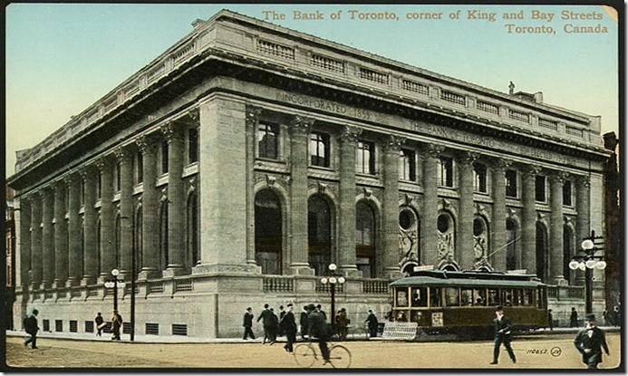 Bank of Toronto, King and Bay, 1910, TRL.  pcr-2167[1]
