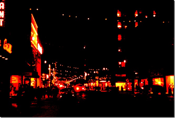 Xmas light, Yonge St. 1959