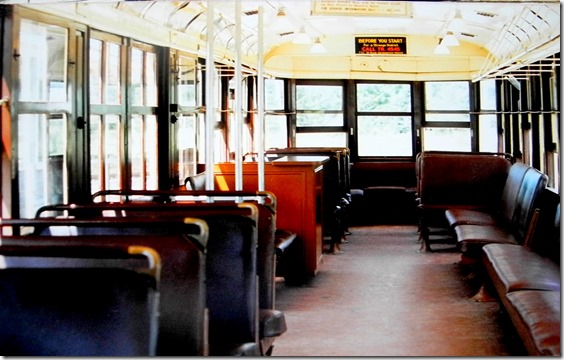 1920s Peter Witt streetcar, interior