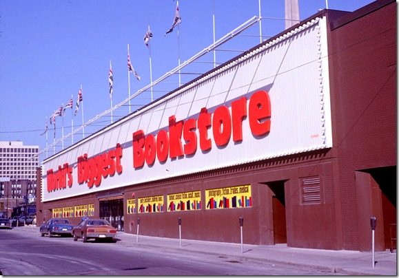 Full side view of the World's Biggest Book store on Edward Street – April 16, 1981