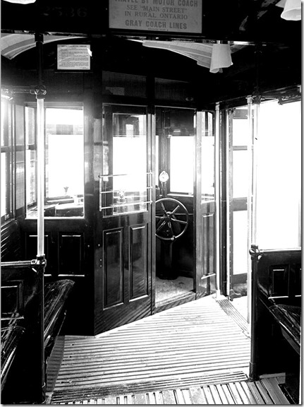 Witt car #2536, vestibule, front entrance, (Executive Department) – January 6, 1932