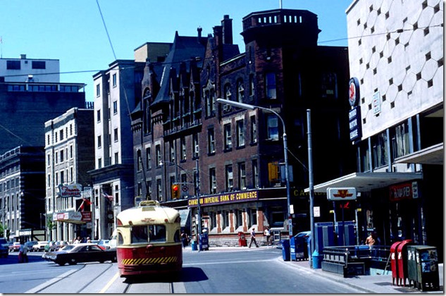 View of College Street looking west at Yonge Street – June 7, 1981